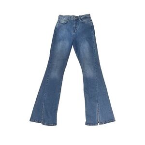 Boo-hoo jeans split ankle jeans